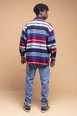 پیراهن قالب مردانه گشاد سرمه ای برند Catch کد 1635036670