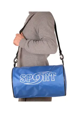 ساک ورزشی استوانه بند‎دار دوشی آبی برند Babres کد 1634920269