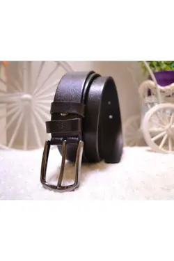 کمر کمربند مردانه سگک پوست 100100% اصل براق مشکی 3.5cm برند SSBDesign کد 1635020529