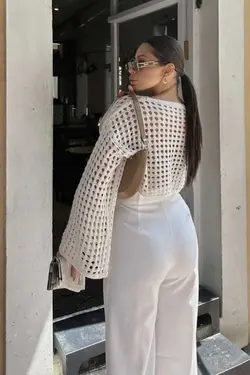 بافتنی سوراخ‎دار برند YouLikeButik کد 1692284748