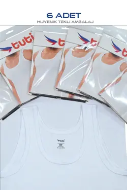 ورزشی مردانه کلاسیک پنبه پانیه 6عدد سفید برند Tuti Underwear کد 1647373929