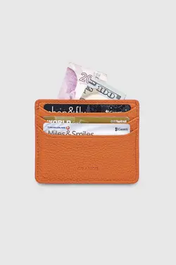 جا کارتی چرم اصل 3633100% نارنجی برند Grande کد 1647350588