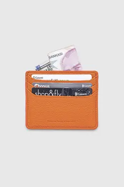 جا کارتی چرم اصل 3633100% نارنجی برند Grande کد 1647350588