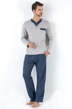 لباس راحتی مردانه طوسی برند DoReMi کد 1647341897