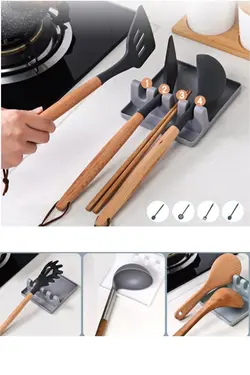 تنظیم کننده زیر ملاقه استند درب قابلمه کارد و چنگال برند Kitchen Beauty کد 1647449119