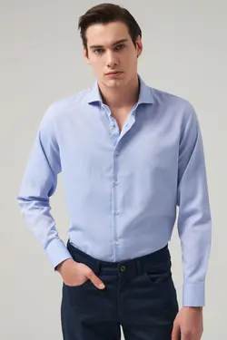 پیراهن مردانه اسلیم فیت رنگ آبی برند D'S Damat کد 1647446227