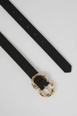 سگک کمربند دار بیضی چرم مصنوعی زنانه برند Defacto کد 1647413948