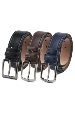 کمربند کلاسیک مردانه 3عدد برند deribond کد 1647394880