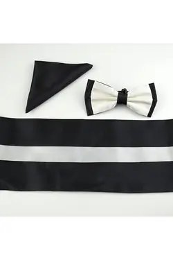 ست پاپیون کرم دو رنگ مشکی برند Gaffy کد 1647393967