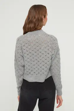 بافتنی طوسی برند TRENDYOLMİLLA کد 1647399187