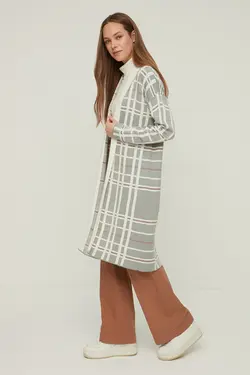 بافتنی بلند طوسی برند TRENDYOL MODEST کد 1647398887