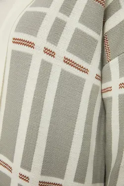 بافتنی بلند طوسی برند TRENDYOL MODEST کد 1647398887