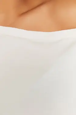 بلوز بافتنی شانه افتاده طرح‎دار شیری برند Trendyol Curve کد 1647385879