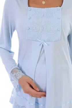 لباس راحتی شیردهی آبی برند lohusahamile کد 1647537847