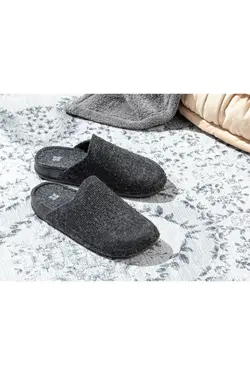 دمپایی روفرشی درخشان 37مشکی زنانه نمدی برند English Home کد 1647538148