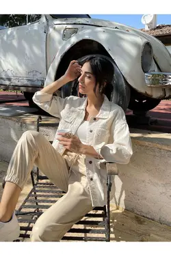 کت پنبه ای دکمه دار برند Dilaragul Moda کد 1647524780