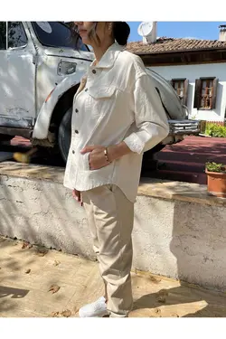 کت پنبه ای دکمه دار برند Dilaragul Moda کد 1647524780