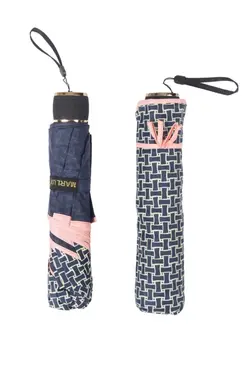 چتر بامبو زنانه طرح‎دار سرمه ای برند Marlux کد 1647479526