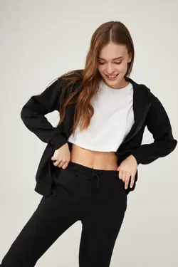شلوار راحتی زنانه مشکی برند BO Basics کد 1647622570