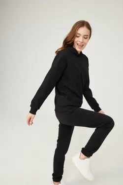 شلوار راحتی زنانه مشکی برند BO Basics کد 1647622570
