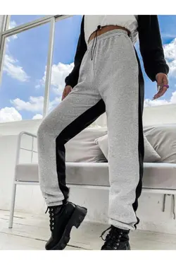 شلوار راحتی در جاگر عقب مشکی طوسی برند Trendseninle کد 1647622148