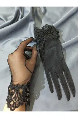 دستکش توری تور دار برند Hayalperest boncuk کد 1647577630