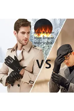 دستکش مردانه 100% اصل پوست بره برند fubileather کد 1647577307