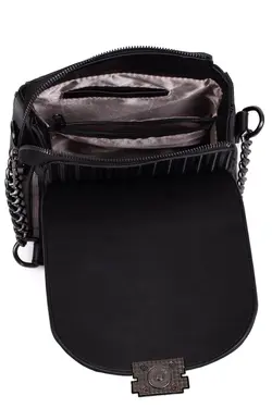 کیف دوشی هولوگرام دار بند‎دار طرح‎دار دستی لوکس برند Leyl کد 1647571747