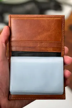 جا کارتی چرم اصل شفاف برند cheetah quality کد 1647571399