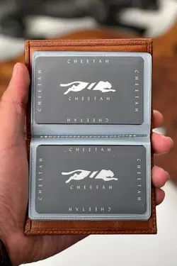 جا کارتی چرم اصل شفاف برند cheetah quality کد 1647571399