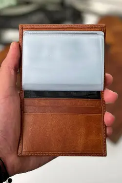 جا کارتی چرم اصل شفاف برند cheetah quality کد 1647571399