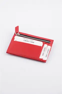 جا کارتی محفظه ای سکه زیپدار چرم اصل 10 برند Smiley Case کد 1647571327