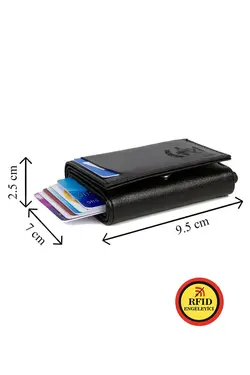 کیف پول جا کارتی اتوماتیک مردانه چرم برند Newish کد 1647571280