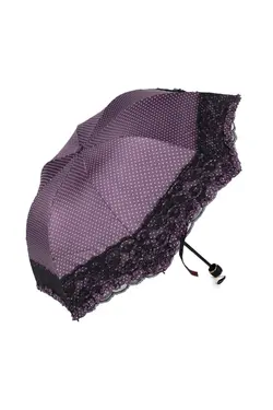 چتر فیبر مقاوم زنانه توری بنفش برند pazarshops کد 1647571931