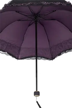 چتر فیبر مقاوم زنانه توری بنفش برند pazarshops کد 1647571931