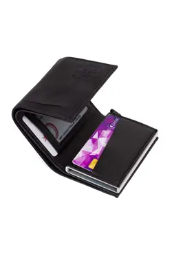 کیف پول جا کارتی cm) مردانه چرم مصنوعی مشکی برند Newish کد 1647559267