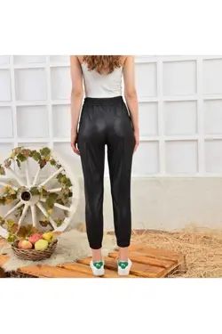 لباس راحتی چند پارچه به صورت چرم زنانه مشکی نوعی برند YUNA کد 1647723372