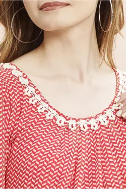 بلوز یقه آستین بلند مروارید دوزی شده برند Even Fashion Hamile Giyim کد 1647717142