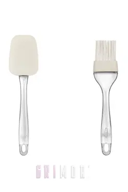 قلم مو ست کفگیر تخم مرغ سیلیکون رنگ سفید برند GRİMOR Life کد 1647796030