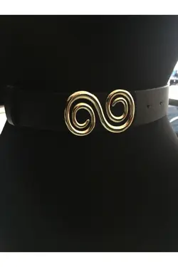 کمربند سگکدار رنگ طلایی برند Aksabeltchokers کد 1647797231