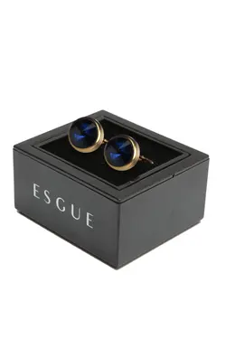 کراوات دکمه سرآستین ست دستمال سرمه ای &amp; برند Esgue کد 1647786081