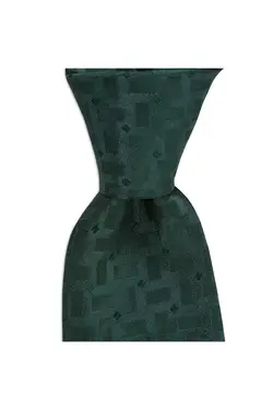 کراوات ابریشم طرح‎دار سبز 8cm برند 1001 Kravat کد 1647785962