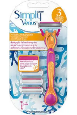چاقو دستگاه اصلاح 3یدک venus زنانه برند Gillette Venüs کد 1647769569