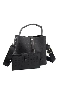 کیف جا کارتی دوشی زنانه طرح‎دار قفل برند Just Polo کد 1647758827
