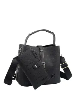 کیف جا کارتی دوشی زنانه طرح‎دار قفل برند Just Polo کد 1647758827