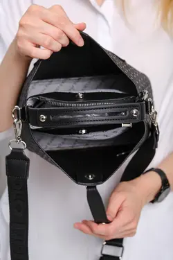 کیف جا کارتی دوشی زنانه طرح‎دار قفل برند Just Polo کد 1647758827