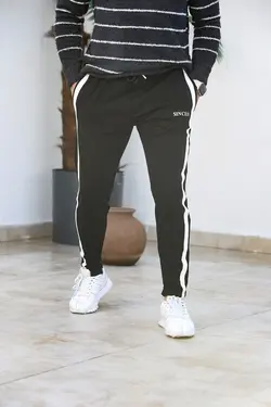 شلوار راحتی ست مردانه نواری مشکی برند Karpefingo کد 1647860230