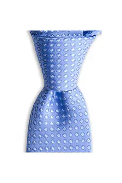کراوات ابریشم طرح‎دار آبی روشن سانتی متر برند 1001 Kravat کد 1647858917