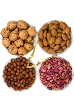 گردو شکن دست ساز برنجی درخت ویژه زرد بادامی جنس ریخته چند کاربردی برند Naturo Market کد 1647970389