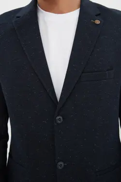 کت بلیزر اسلیم فیت مردانه سرمه ای برند TRENDYOL MAN کد 1647944199
